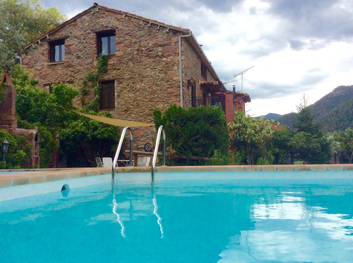 Casa Rural Con Piscina Y Vistas Al Valle - Cal Pallares Argestues Extérieur photo